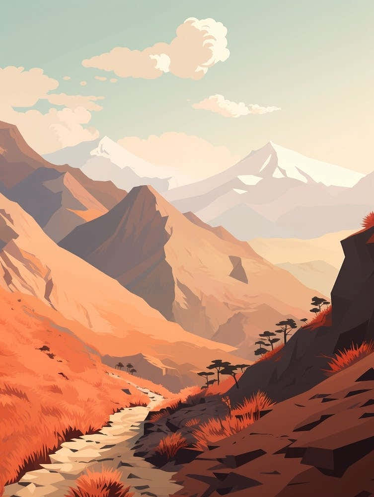 Inca Trail Peru Hiking Trail Landscape