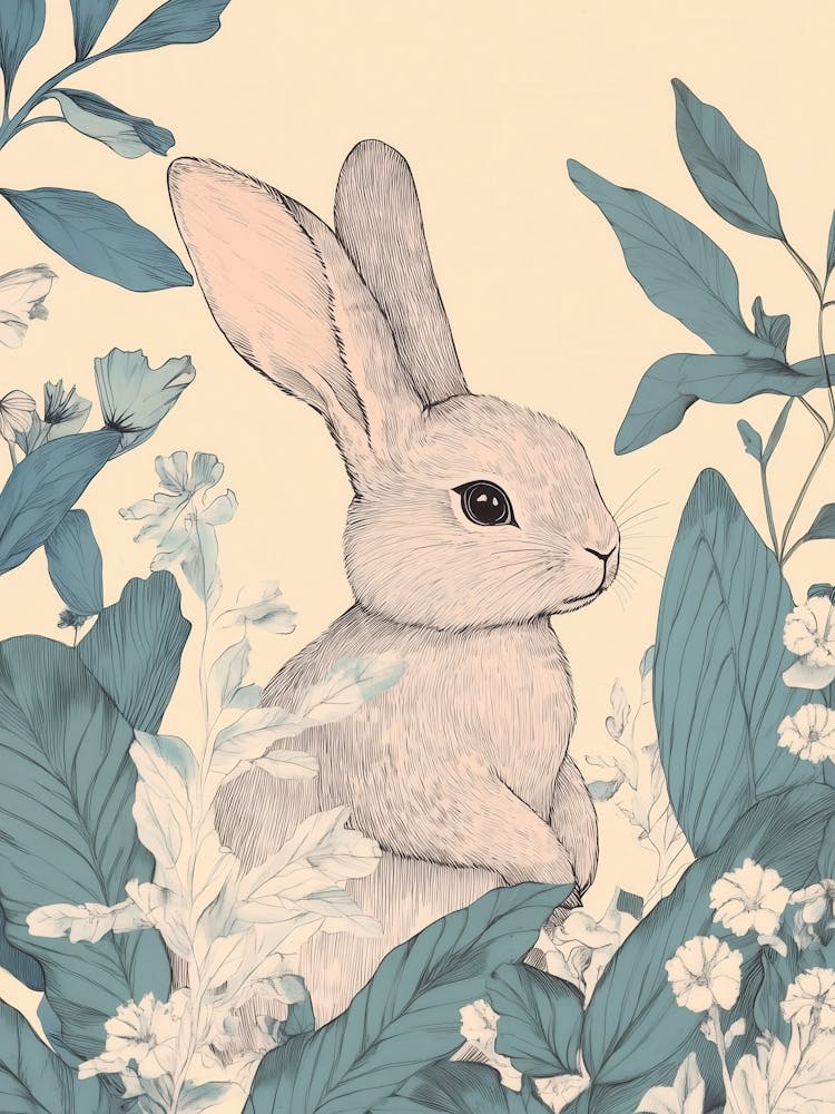 Rabbit In The Garden