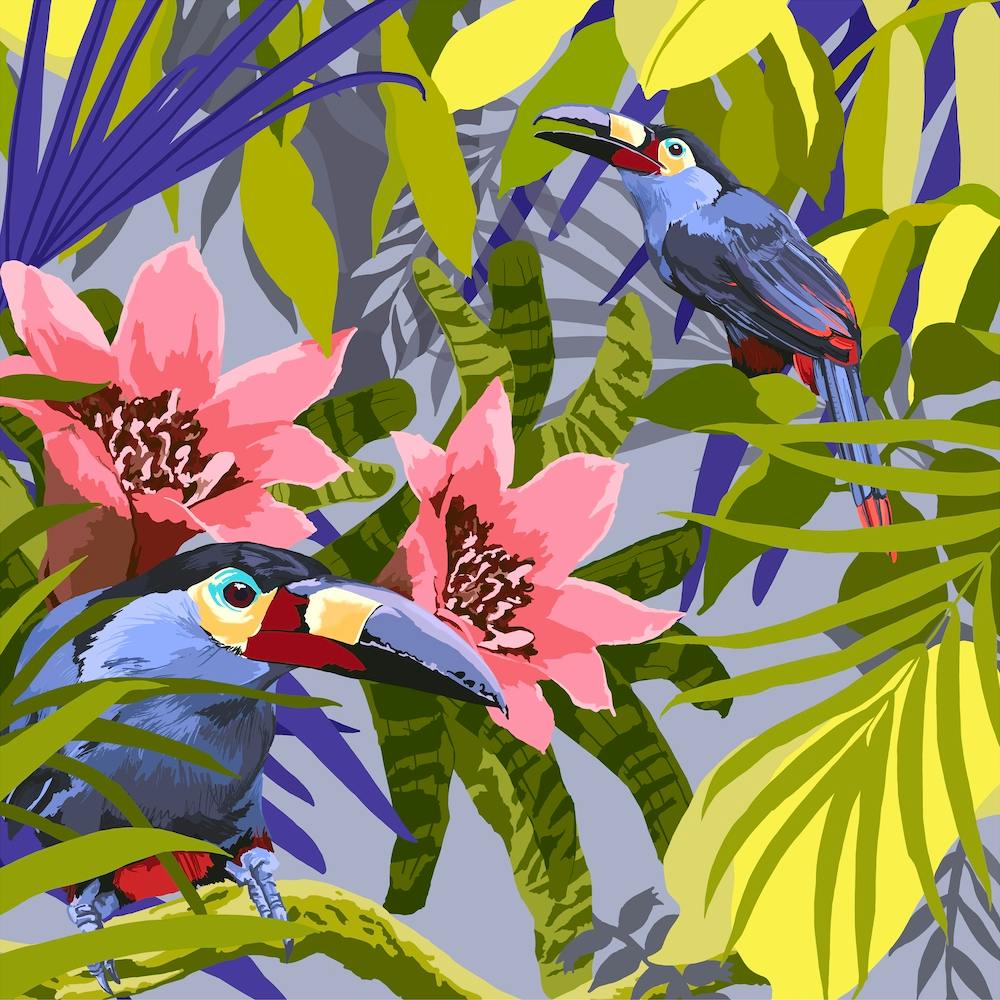 Toucans In The Jungle Series 2 Square