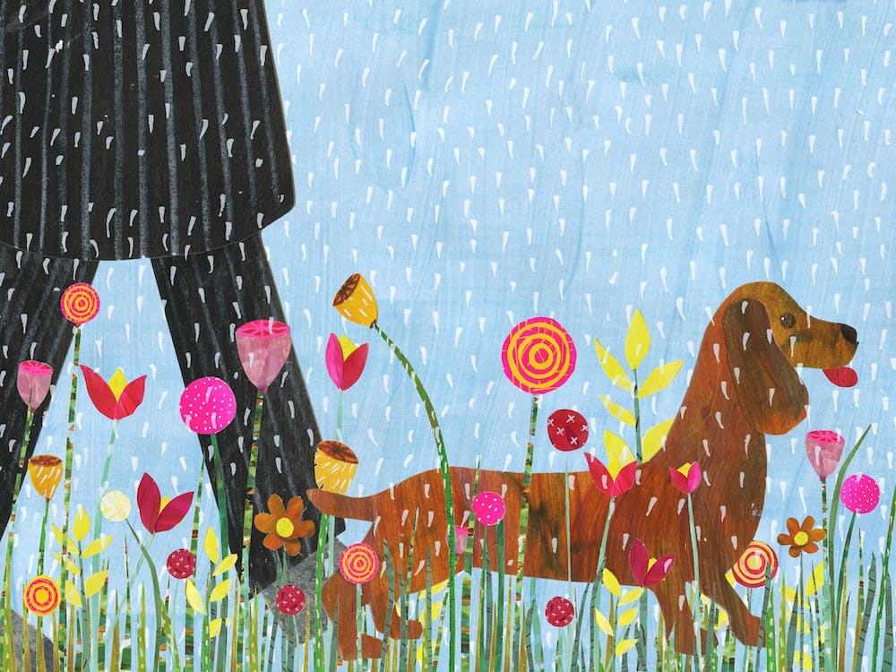 Walking In The Rain Blue