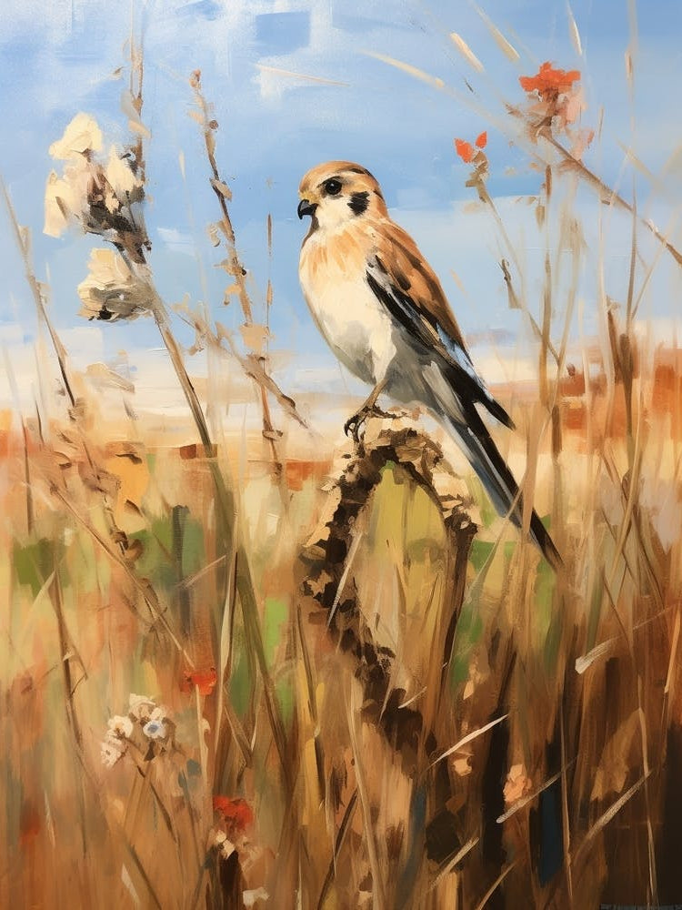 Bird Painting American Kestrel 4