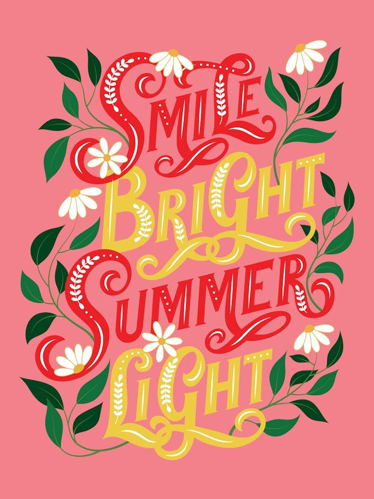 Smile Bright Summer Light Pink