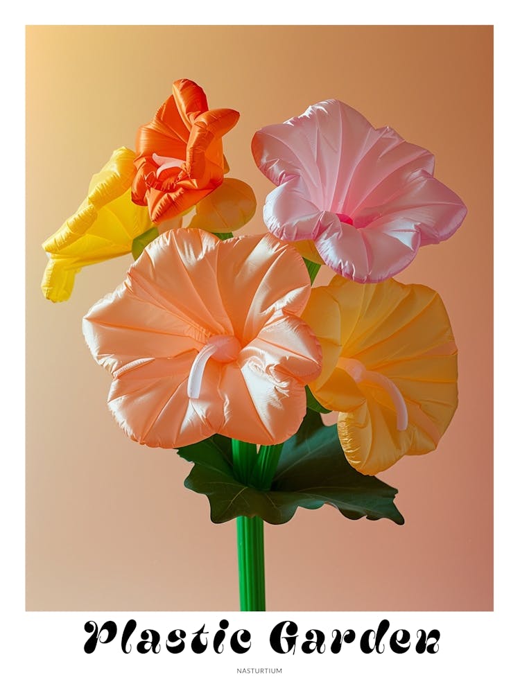 Dreamy Inflatable Flowers Poster Nasturtium 1