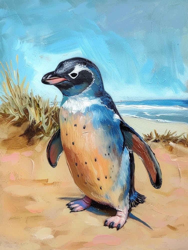 Adlie Penguin Phillip Island The Penguin Parade Oil Painting 4