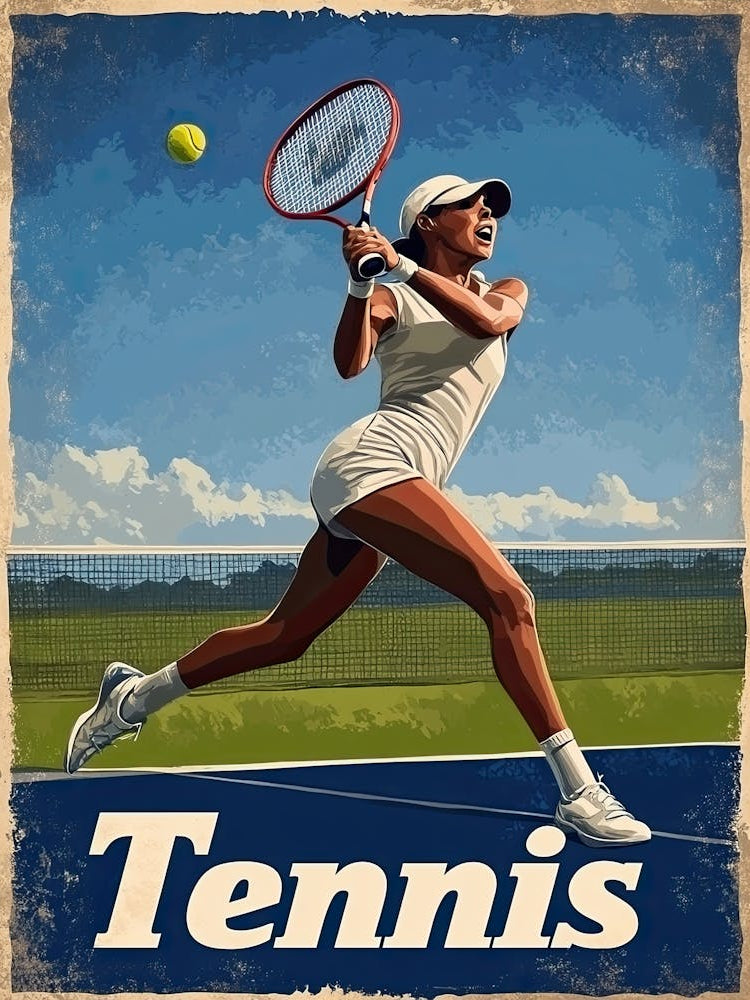 Tennis, Vintage Poster