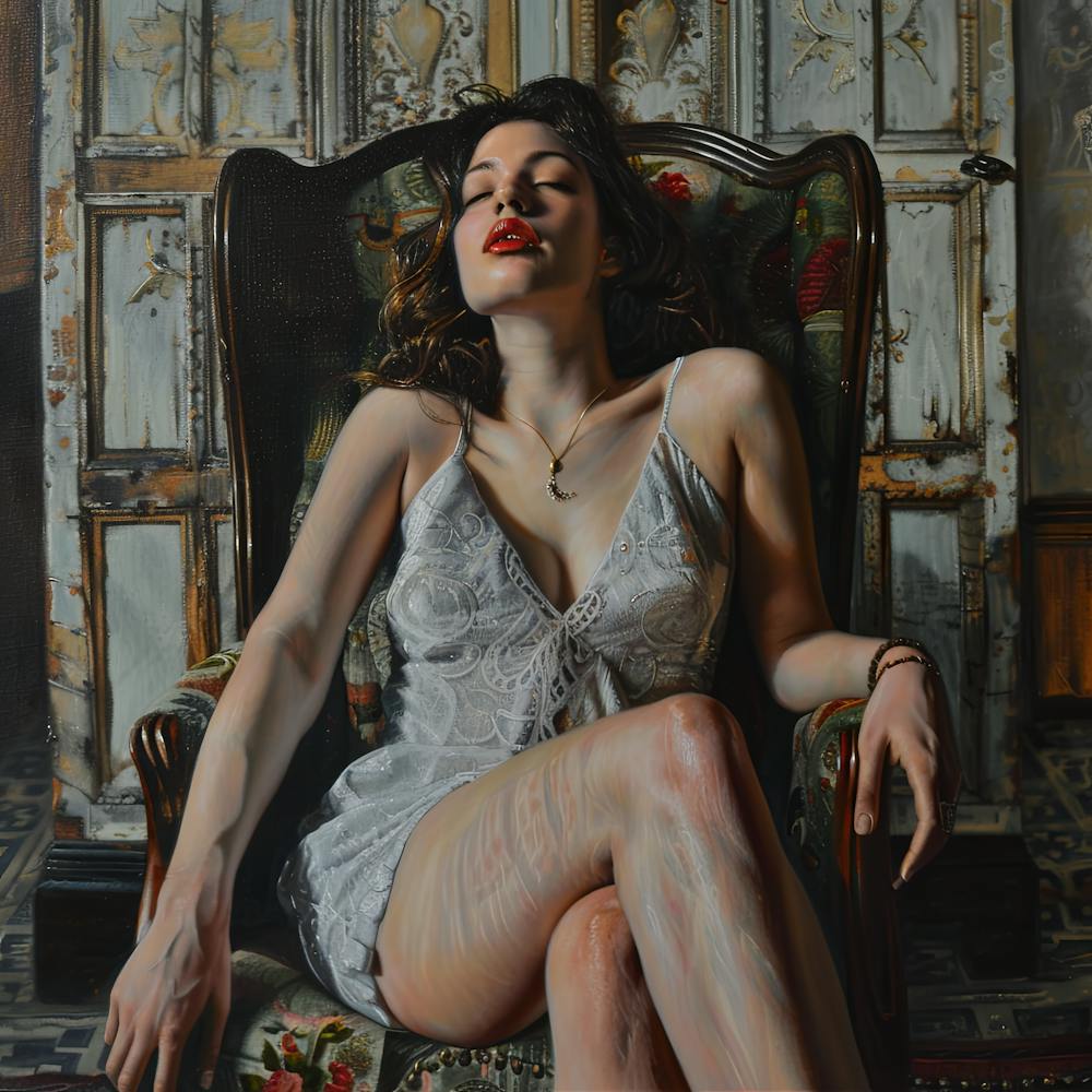 Resplendent Repose in Stytle of Contemporary Realism