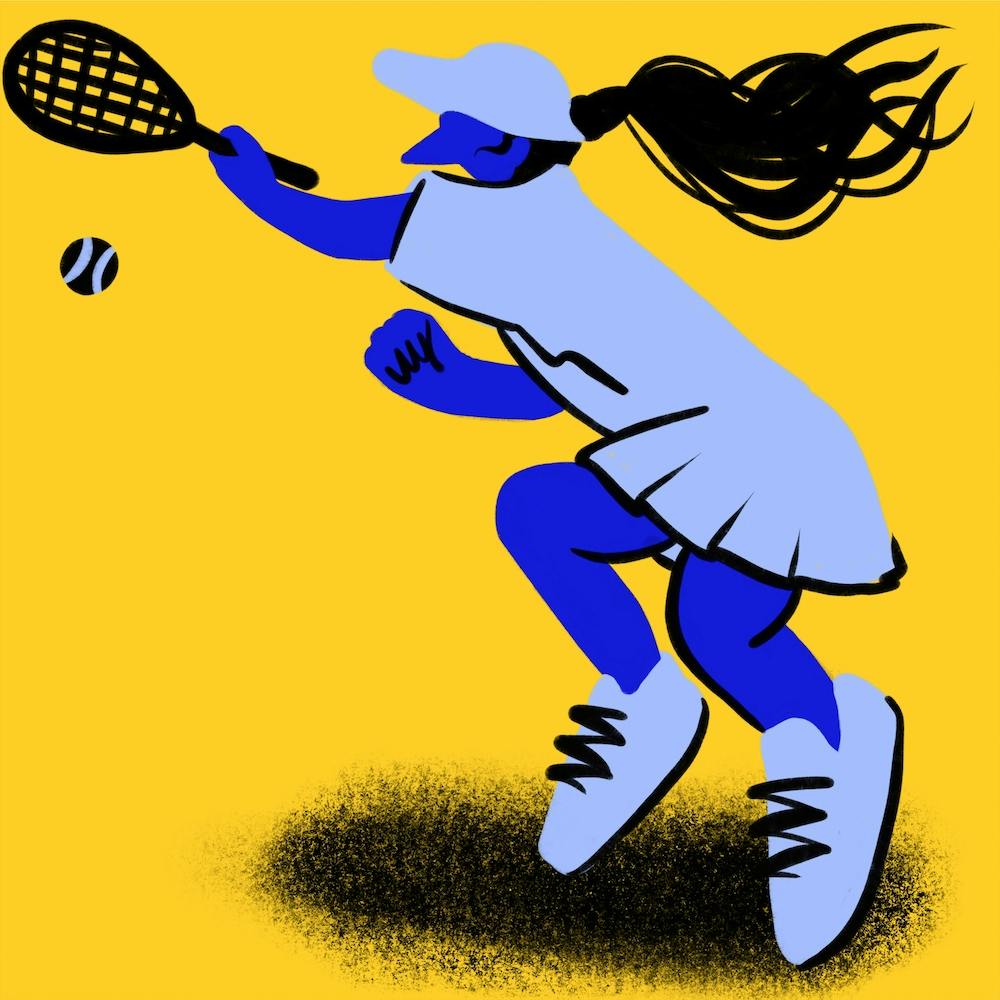 Tennis Player Square