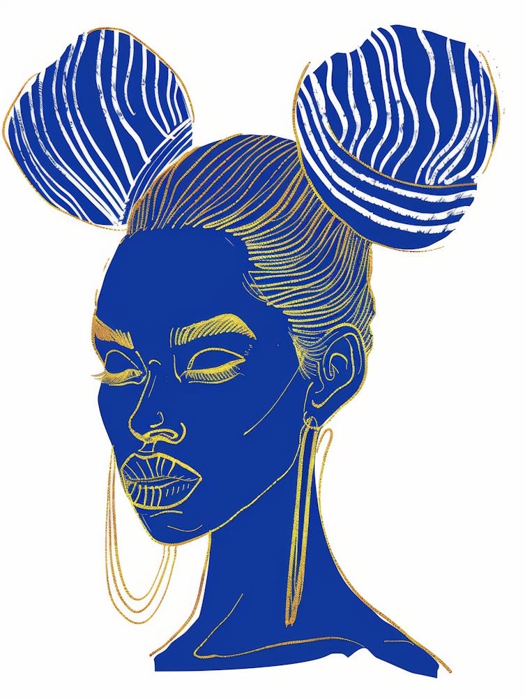 Blue Haired Woman 6