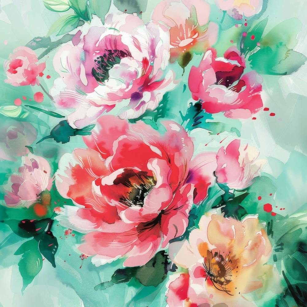 Pink Peonies 1
