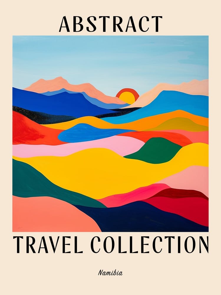 Affiche de la Collection Voyage Abstrait Namibia 4