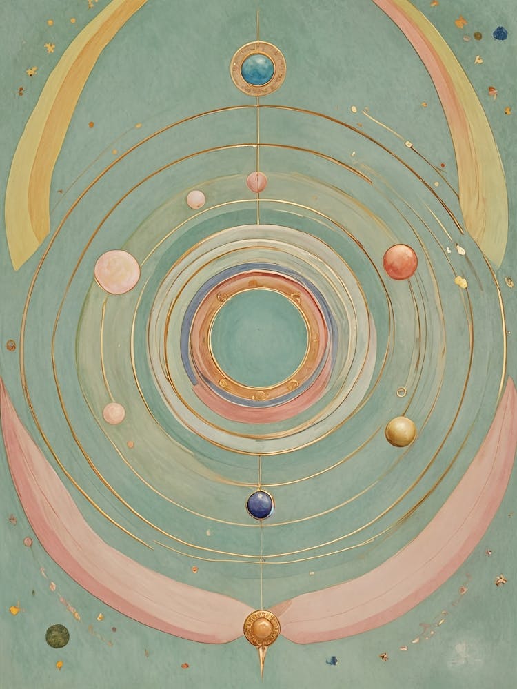 Abstract Planets Of The Solar System