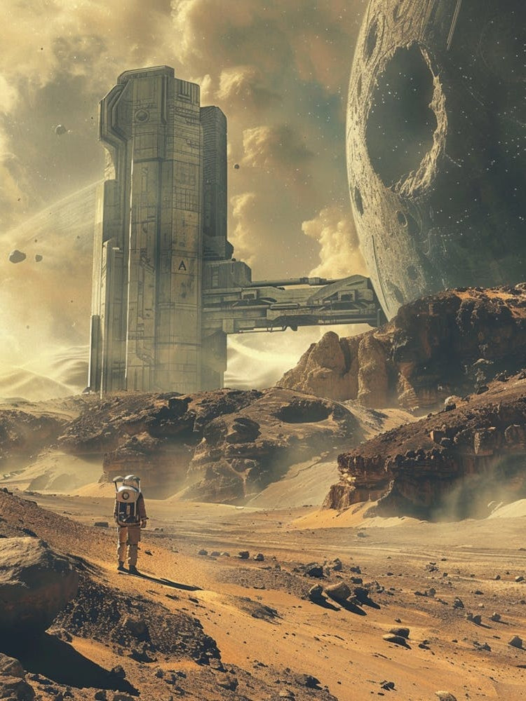 With The Theme Of Interstellar, Drone Perspective, Poster, Hinting At Advanced Technology