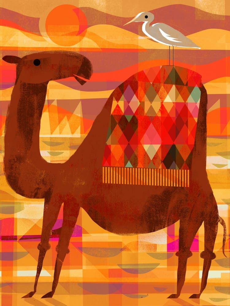 Camel with Pesky Bird