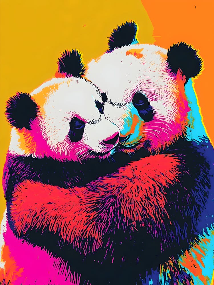 Panda Bears Canvas Print