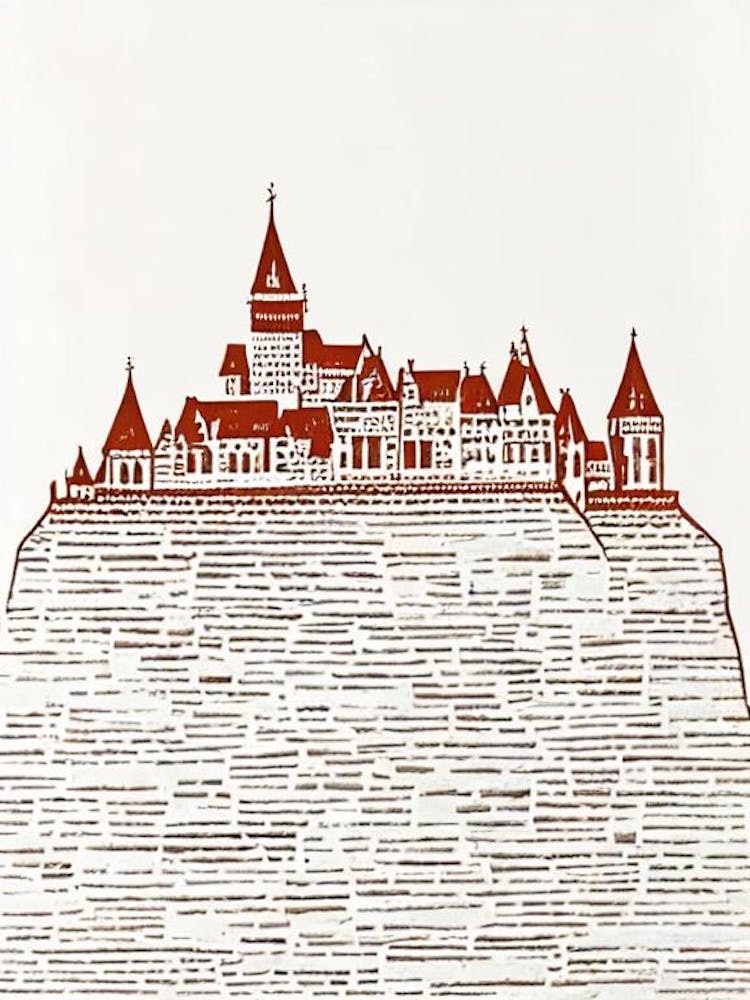 Château d'Eltz Rhénanie-Palatinat Illustration Repère Boho