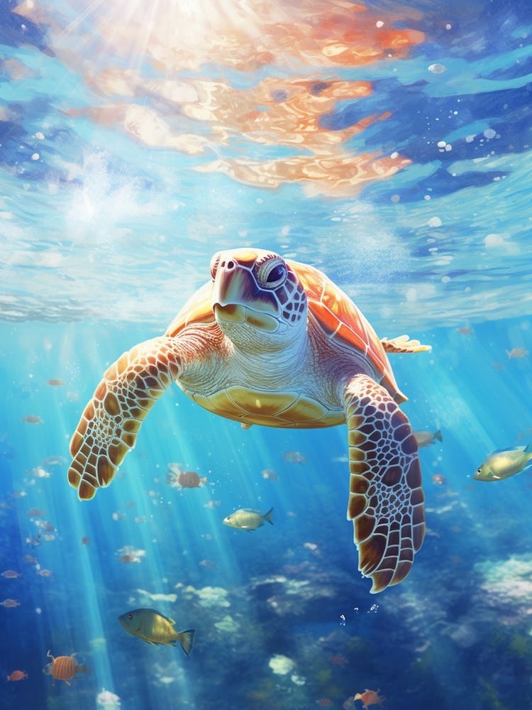 Sea Turtle Illuminated 2