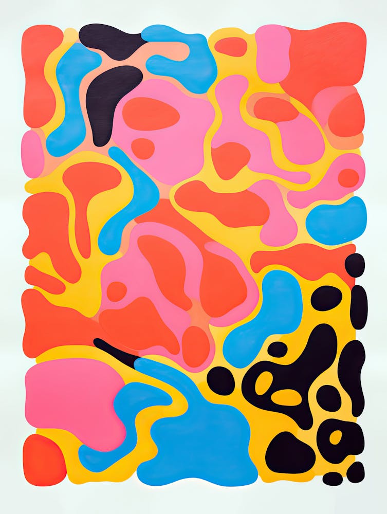 Gebrochene Horizonte Psychedelischer Fließender Stil