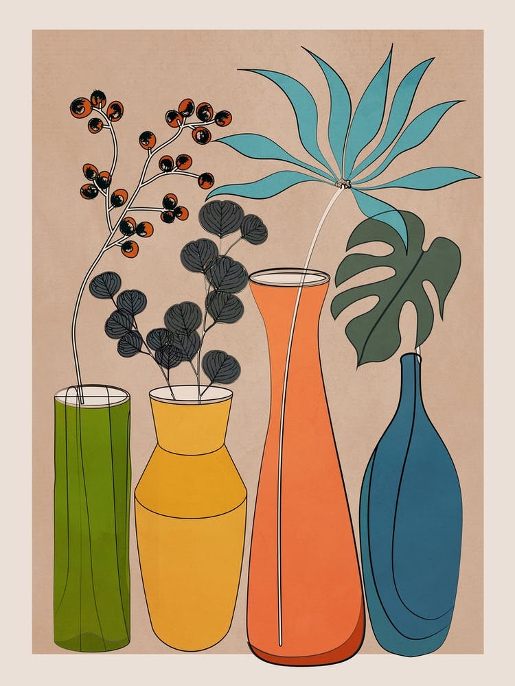 Moderne Minimalistische Abstrakte Vasen 1