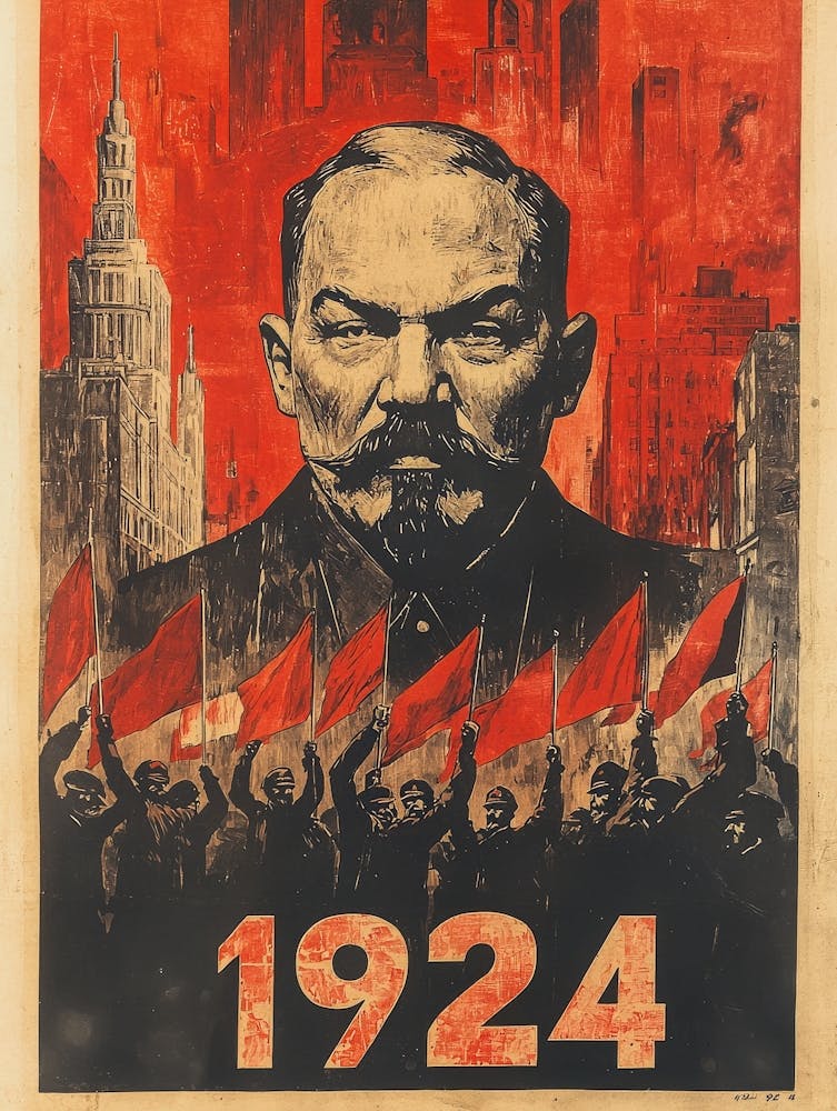 Aihrgdesign A Vintage Propaganda Poster Marking The Death Of 6