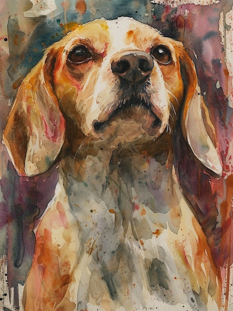 Beagle Watercolor Painting 3