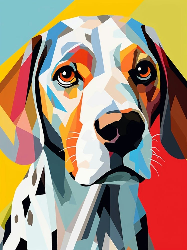 Pop Art Geometric Dog