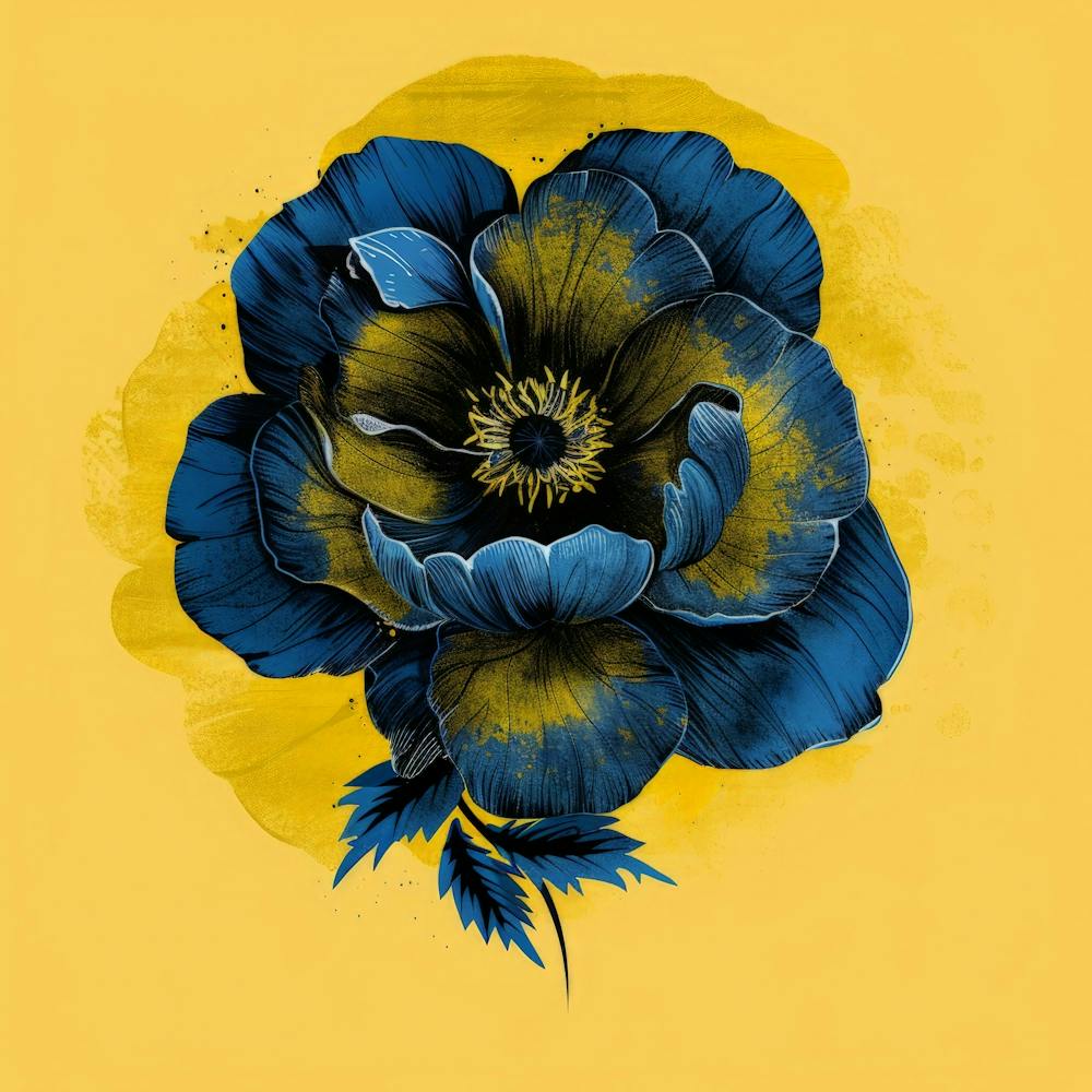 Blue Peony