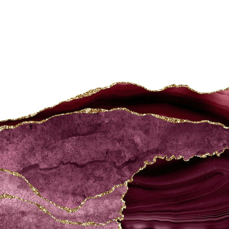 Burgundy & Gold Agate Texture 28