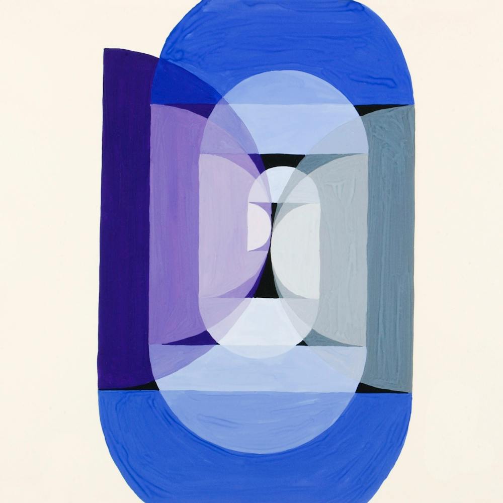Joseph Schillinger Blue Gray Violet Wheel