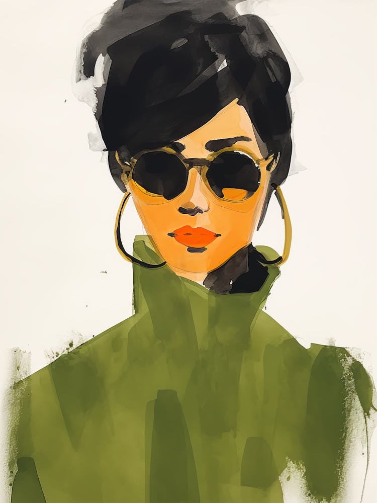 Portrait of Woman With Sunglasses