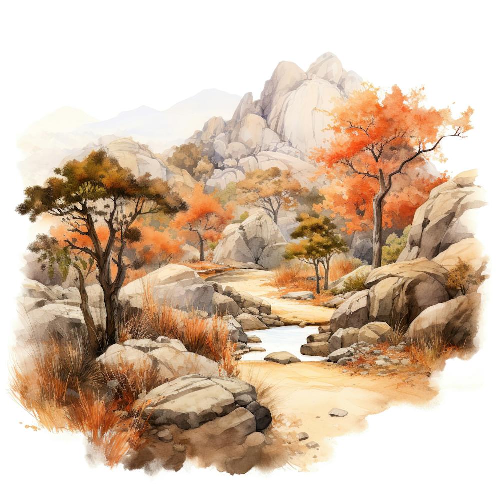 Aquarell-Landschaftsmalerei 24