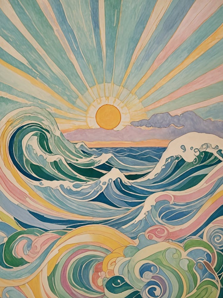 Rainbow Ocean Sunrise