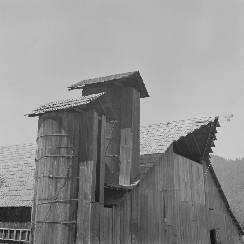 Jackson County, Oregon, Detail Of Barn And Silo By Russell Lee