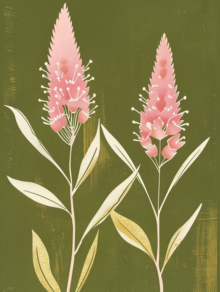 Pink & Green Prairie Clover 2