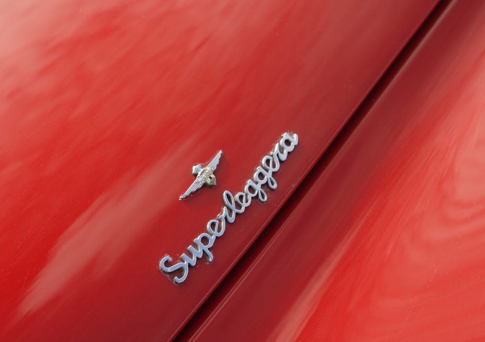 Alfa Romeo Superleggera Badge Red