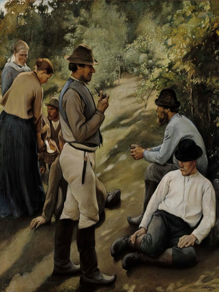 Hour Of Rest (1905), Pekka Halonen