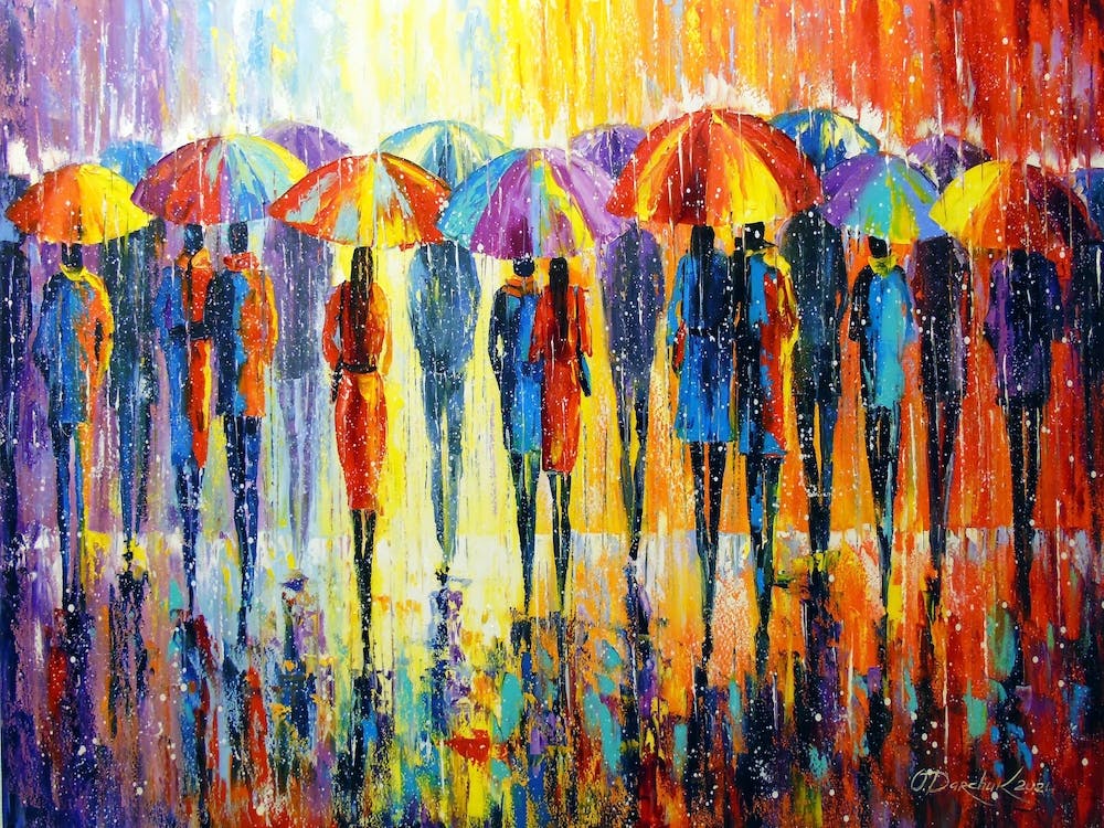 colorful rain