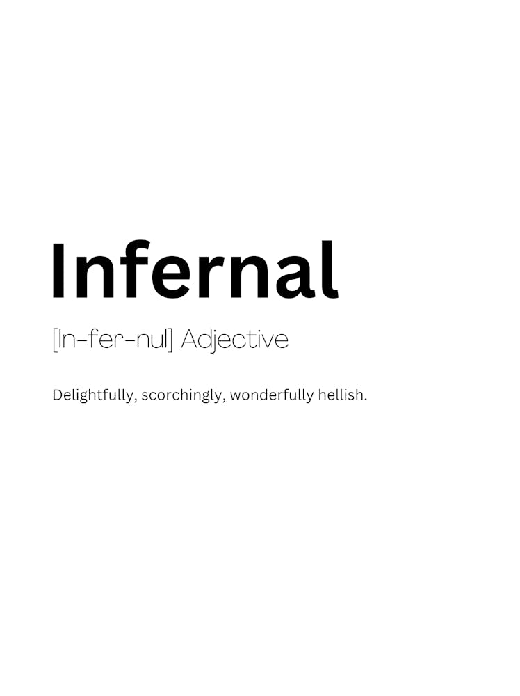 Infernal Definition Meaning