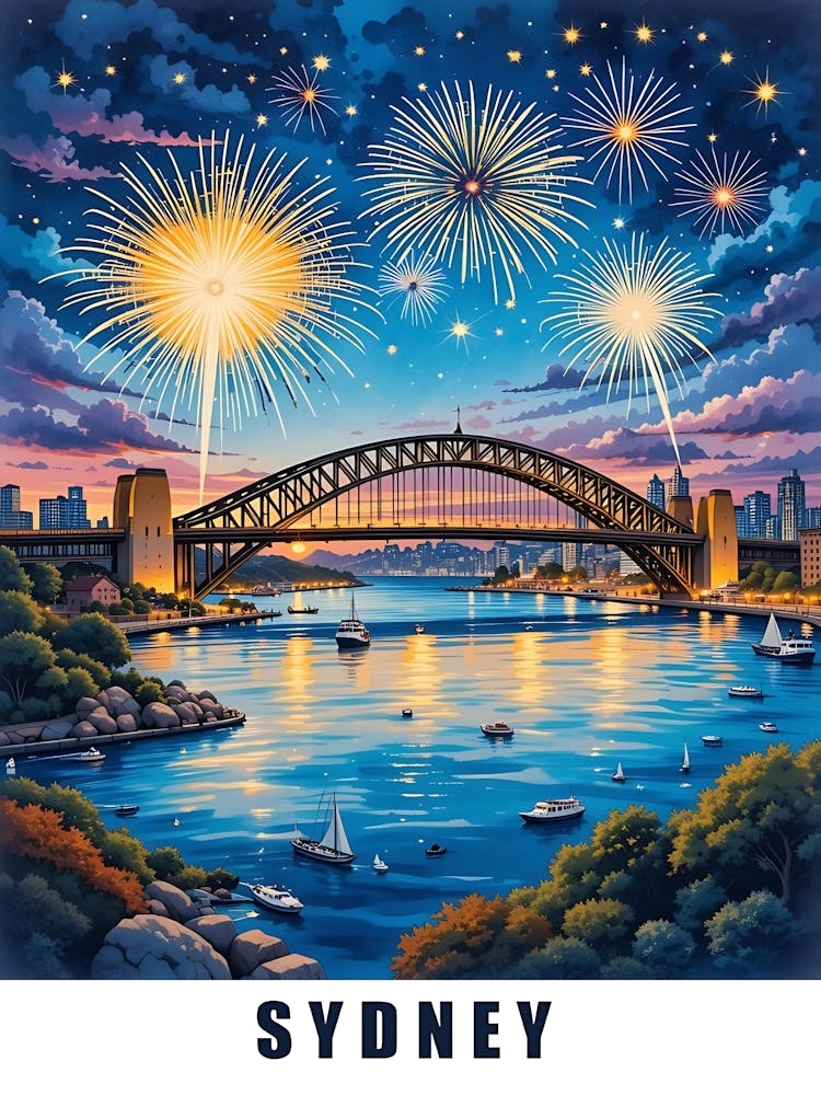 Sydney Vintage Travel Poster 21