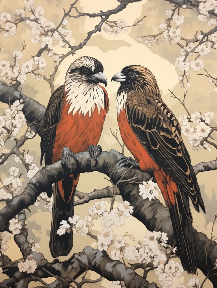 Art Nouveau Birds Poster Osprey 3