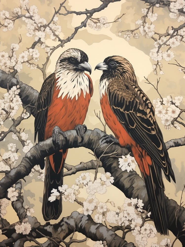 Art Nouveau Birds Poster Osprey 3