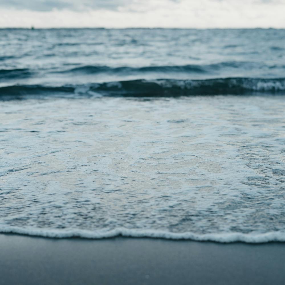 Morning Moment At The Beach  Pastel Colour Ocean Photography Square