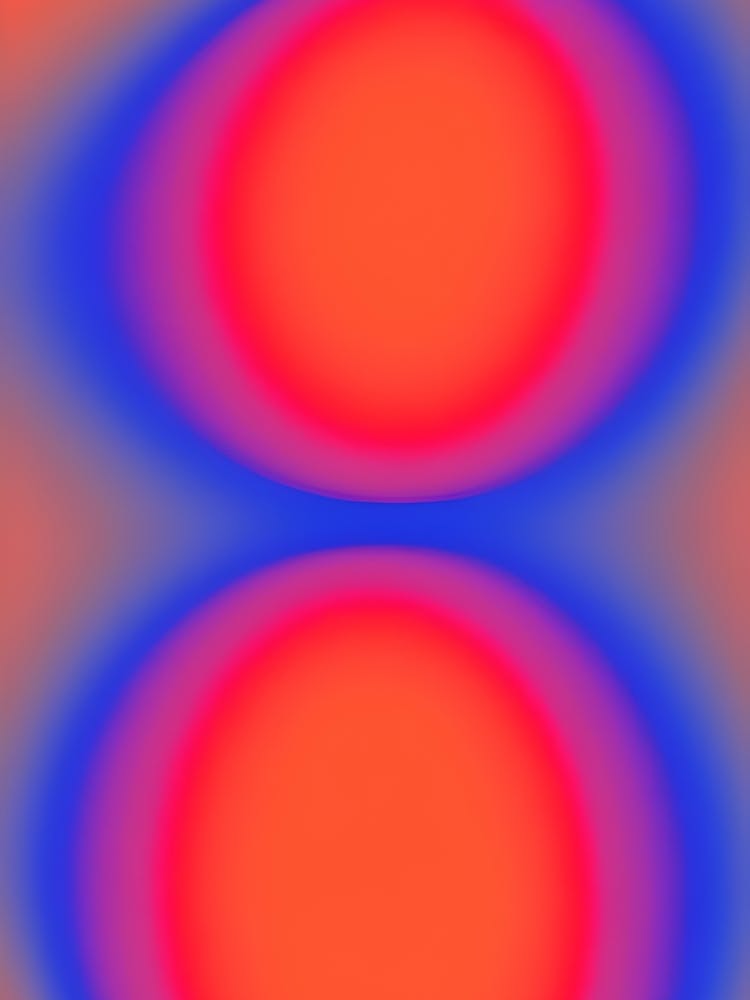 Bright Red and Purple Gradient Aura