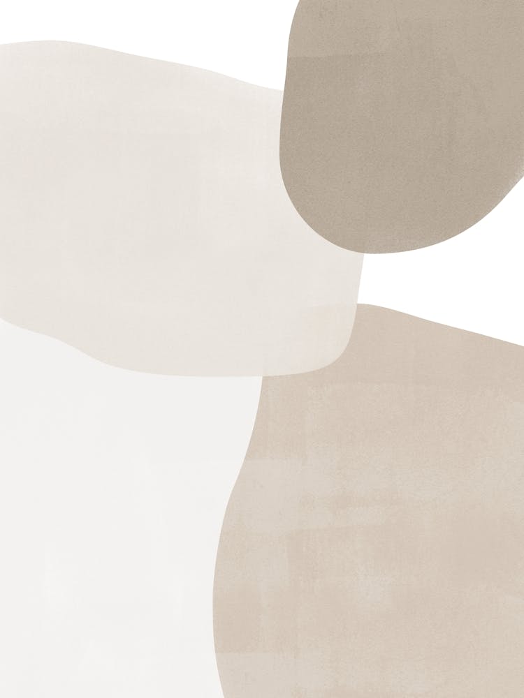 Beige Gray Abstract Painting