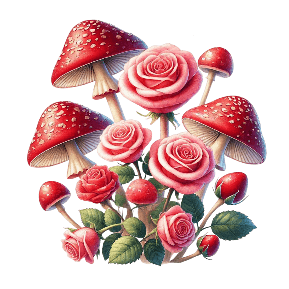 Rosen Und Pilze