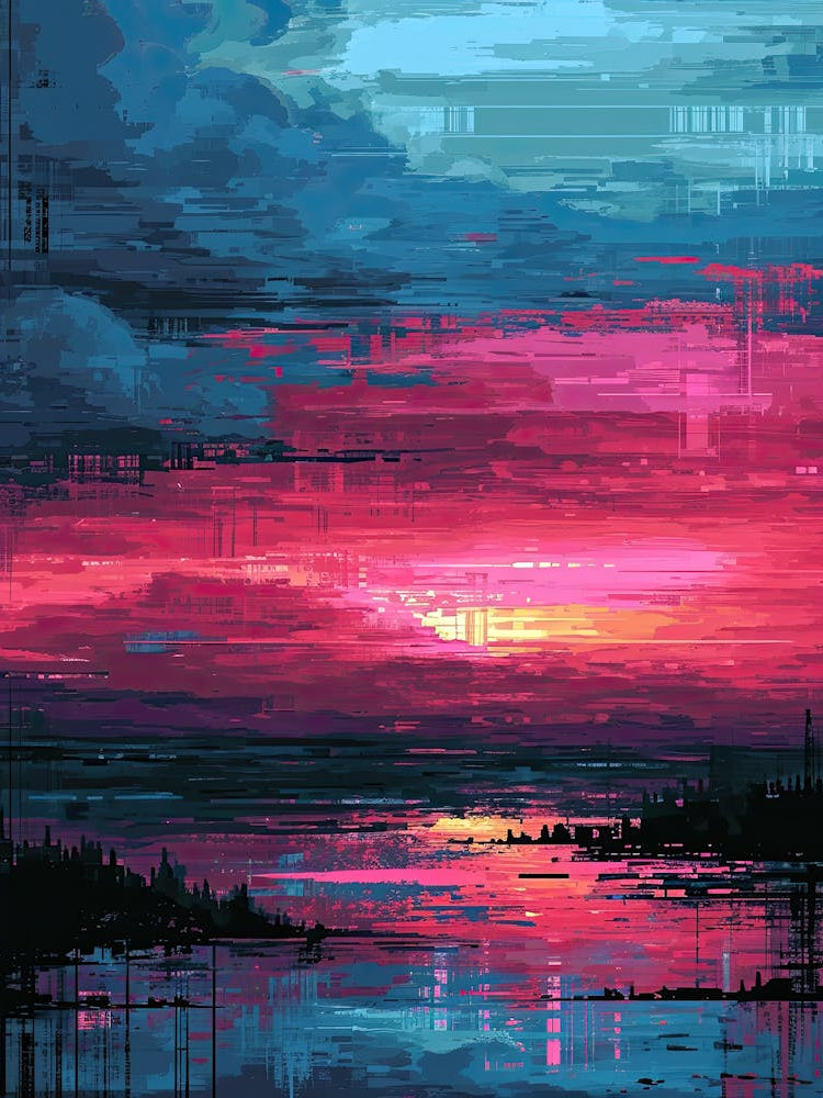 Sunset Painting | Pixel Art Series