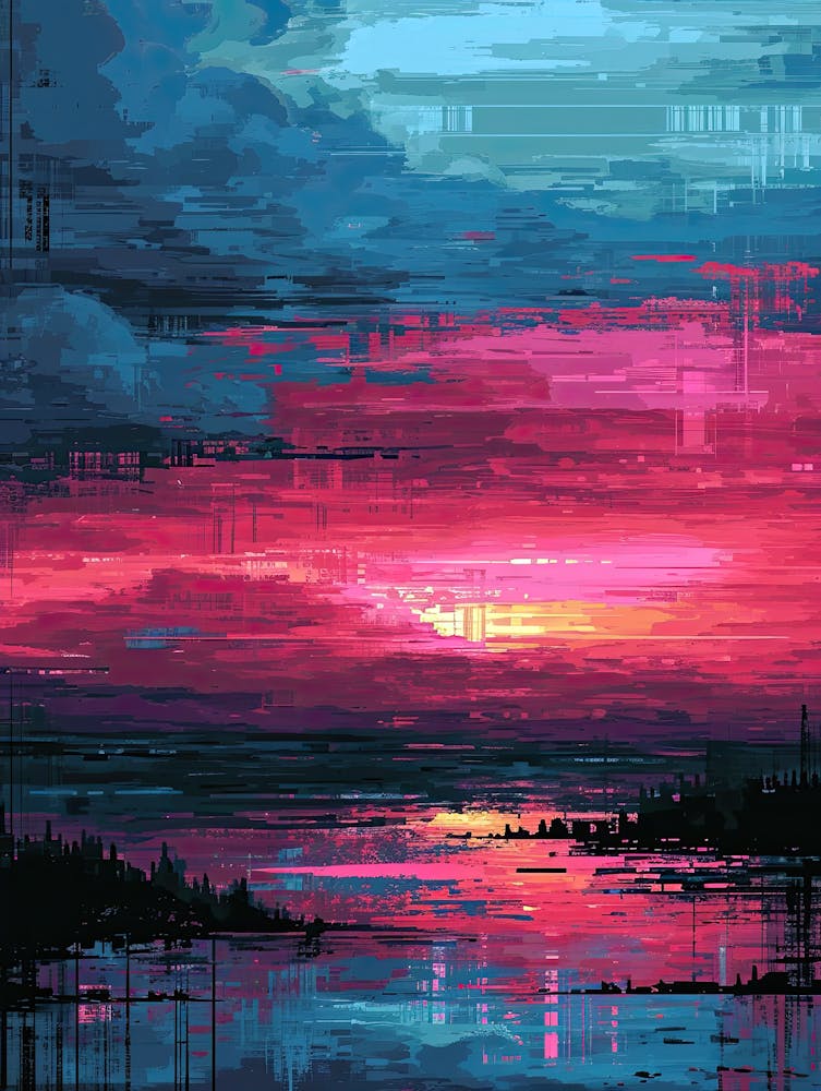 Sunset Painting | Pixel Art Series