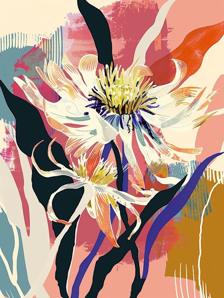 Colourful Flower Illustration Asters 7