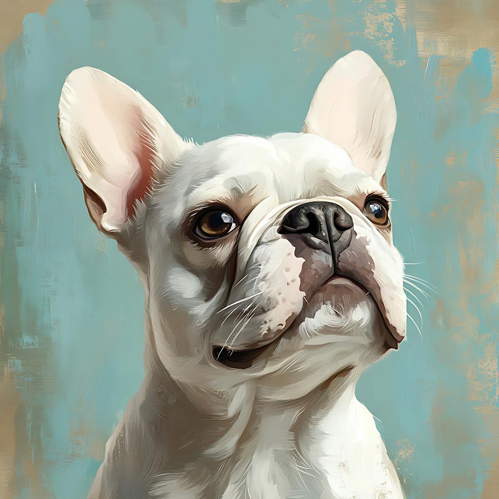 French Bulldog Calm Oil Painting 1
