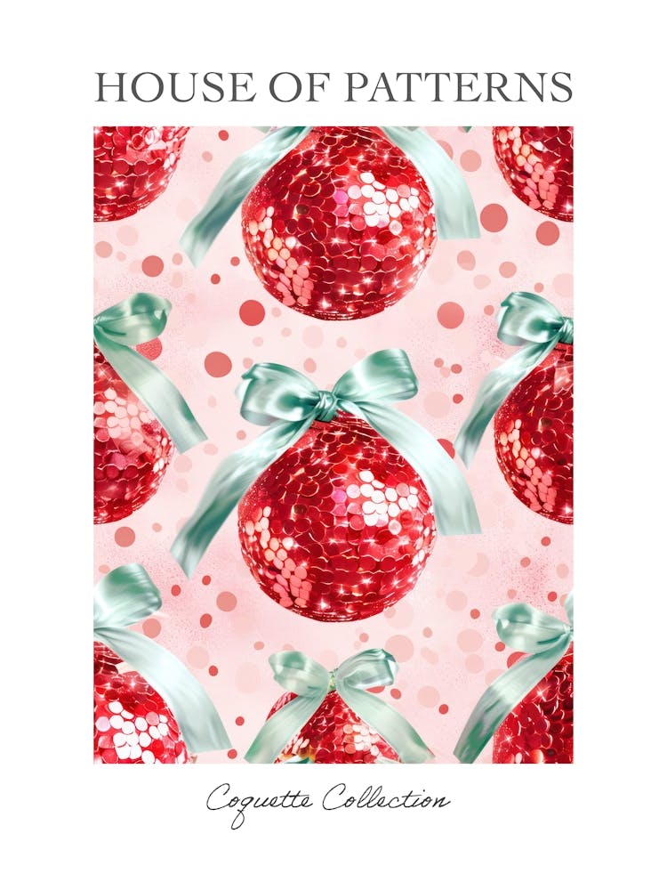 Disco Coquette 3 Pattern Poster