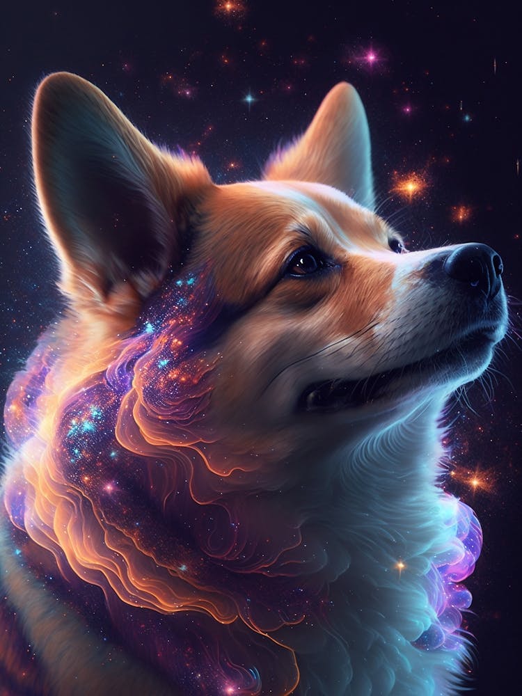Galaxy Shiba Inu Doge Meme